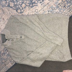 Men’s 3 Button Gray Sweater XL